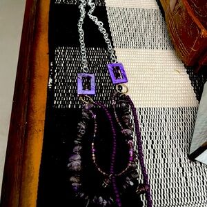 Purple necklace never worn